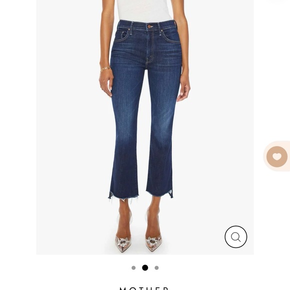 Mother The Insider Crop Step Fray Off Limits Jeans 31 - Picture 10 of 14